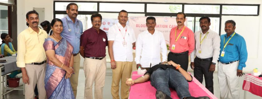 ‘A Blood Donation Camp’ -YRC of CARE College of Arts and Science