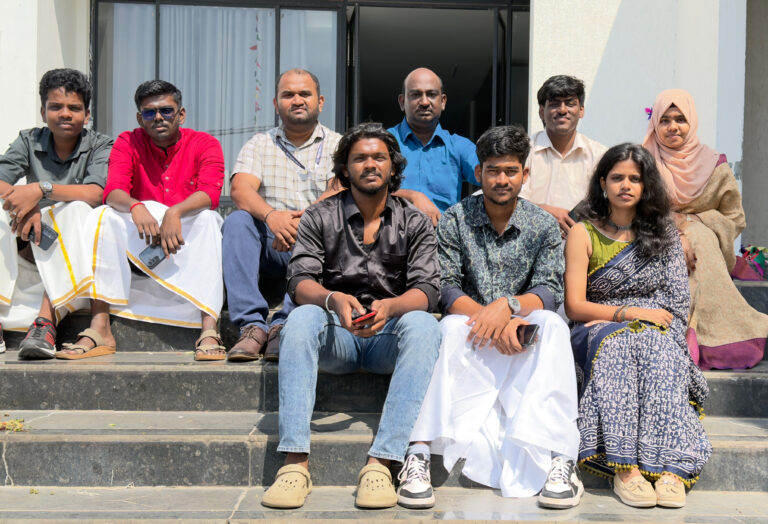 Bachelor of Design students celebrating Pongal festival at CARE School of Design