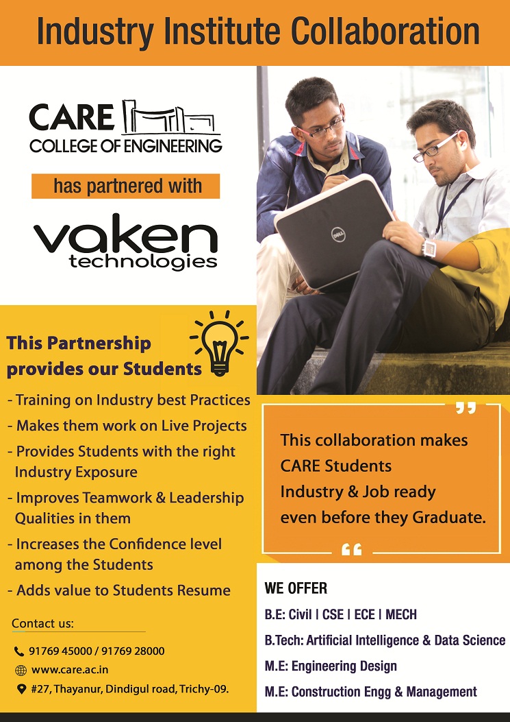 Industry Institute Collaboration with Vaken Technologies