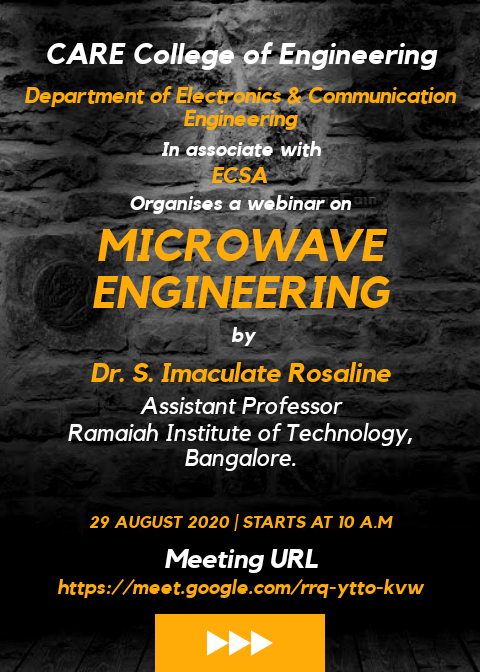 Webinar on Microwave Engineering