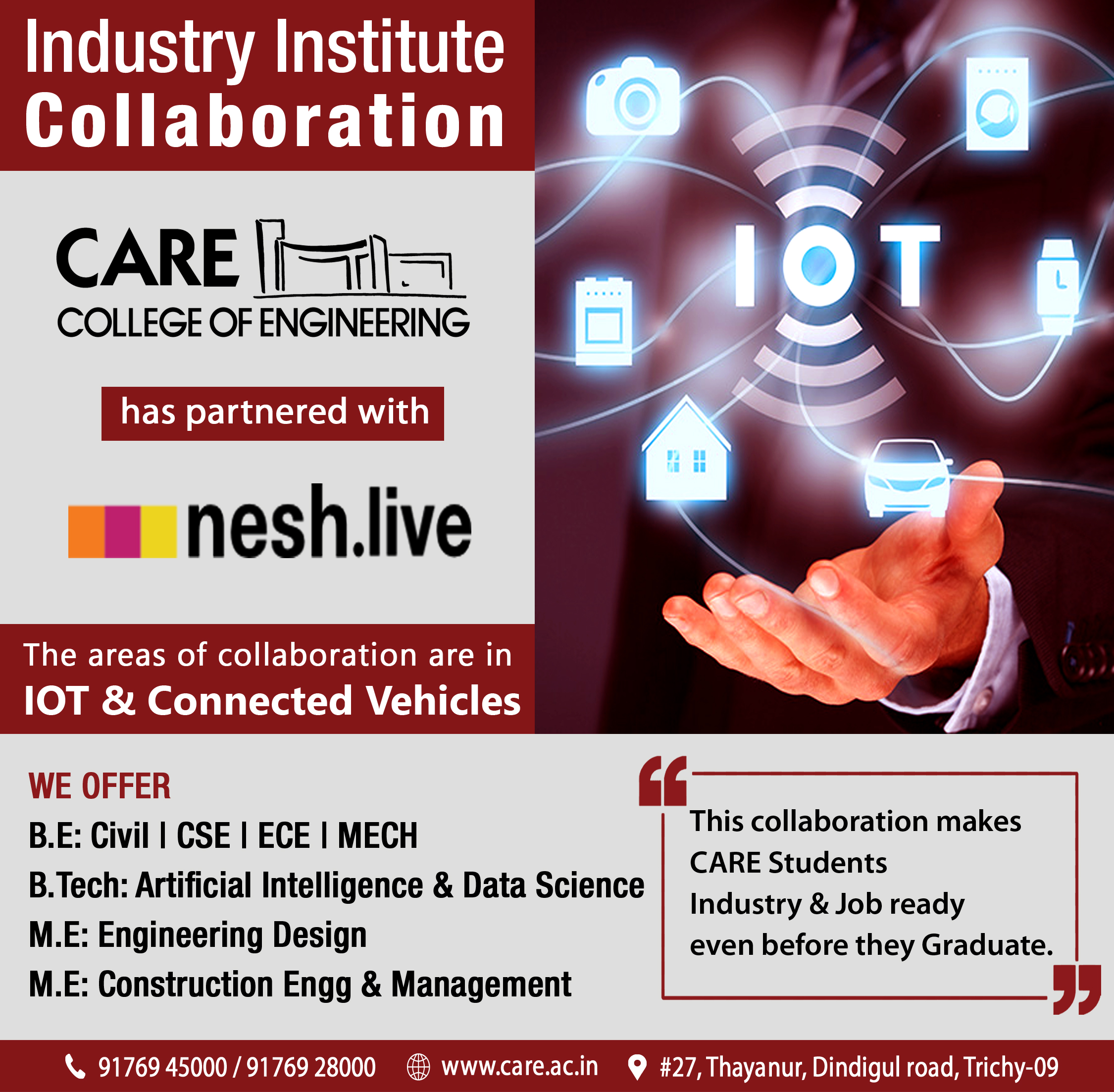 Industrial Collaboration with "nesh.live"