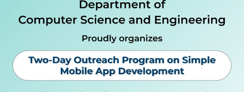 Two days OutReach Program on Mobile Application Development