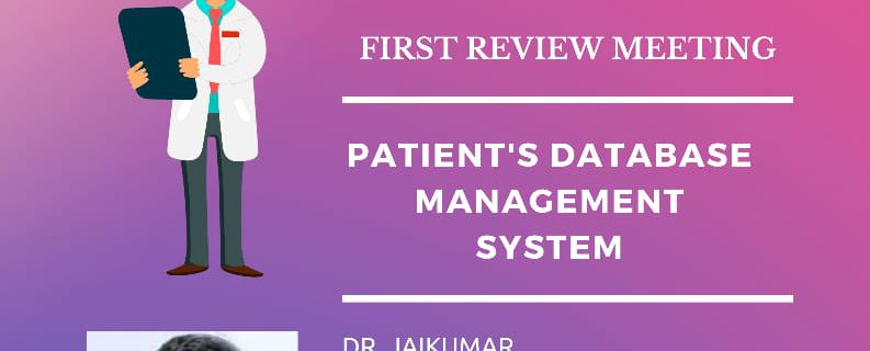 Consultancy work – Patient Database Management System