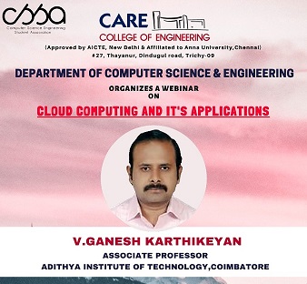 Webinar on Cloud Computing  and it’s Application