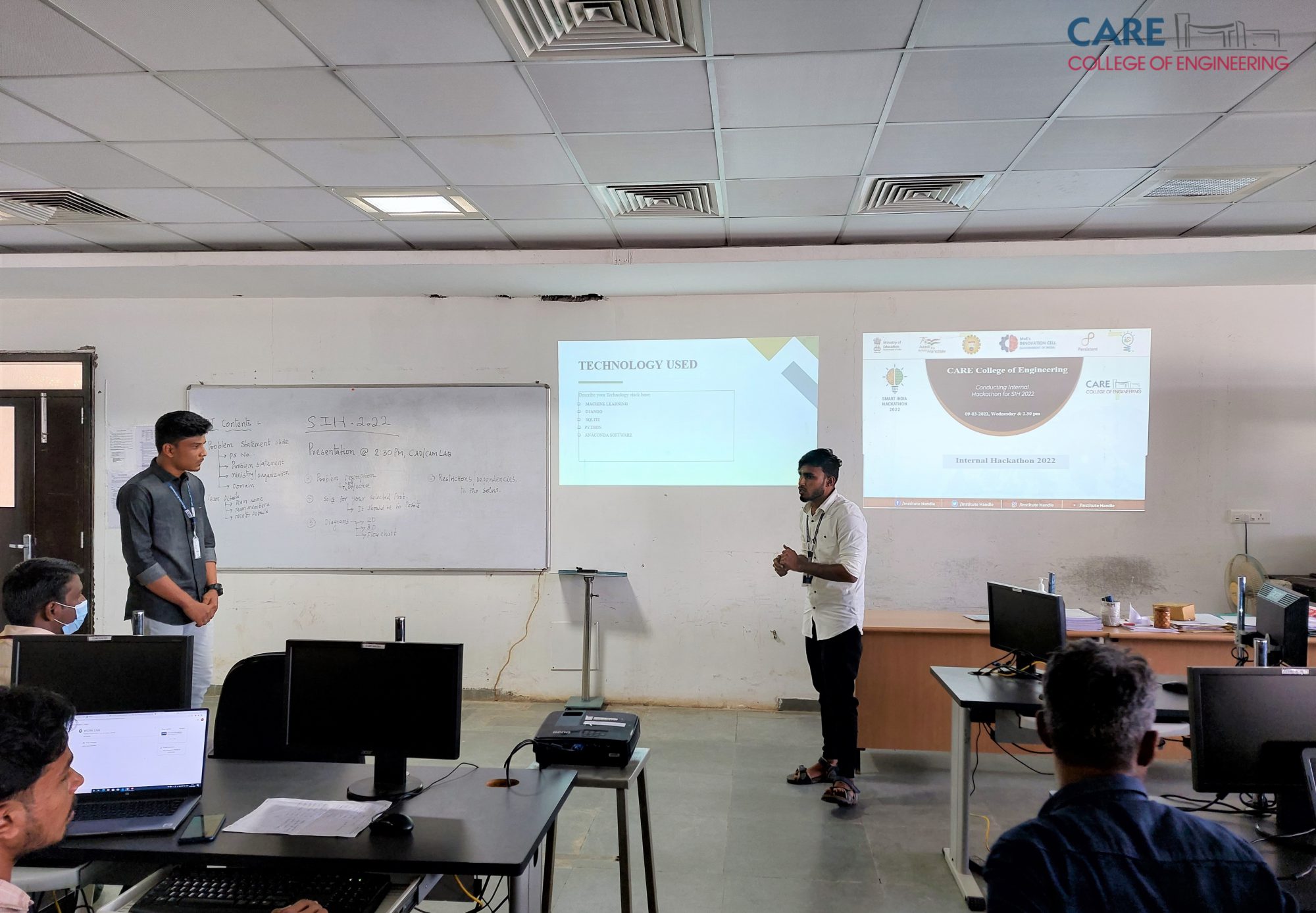 Smart India India Hackathon 2022 - Internal Hackathon - Care College Of 