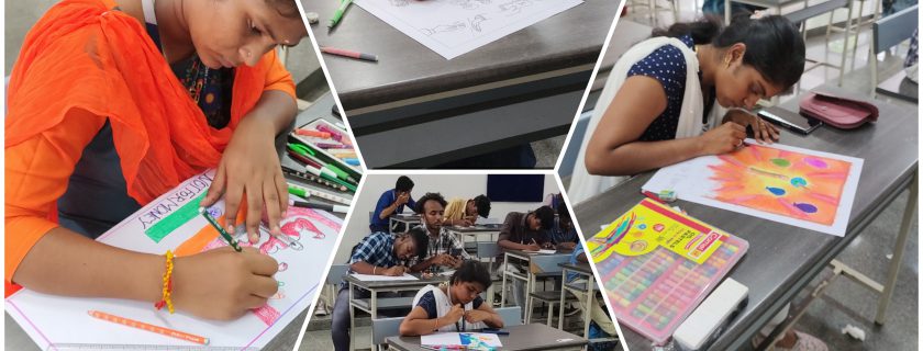 Power of a Single Vote” Drawing Competition organized by NSS @ CARE and ELC Trichy
