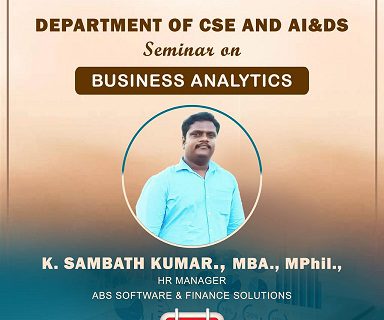 Seminar on Business Analytics
