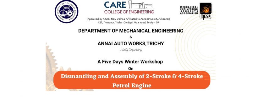 A Five Days Value Added Course on Dismantling and Assembly of 2-Stroke & 4-Stroke Petrol Engines