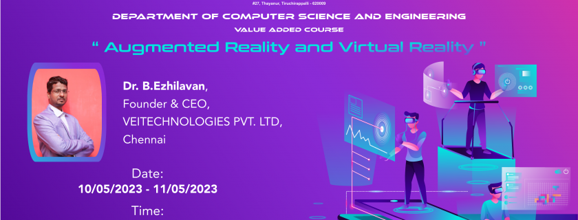 Value Added Course on ” Augmented Reality and Virtual Reality”