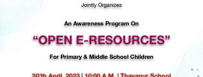 An awareness program – “Open E-Resources for Primary and middle school children”