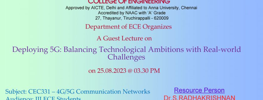 Guest Lecture on Deploying 5G: Balancing Technological Ambitions with Real-world Challenges