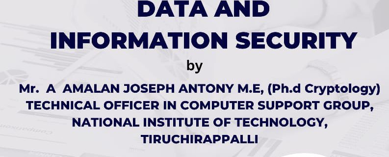 Guest Lecture on Data and Information Security