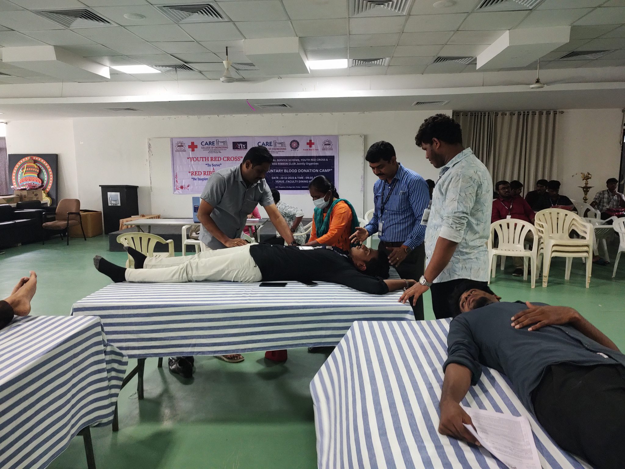 Voluntary Blood Donation camp by the NSS ,YRC and RRC - CARE College of ...