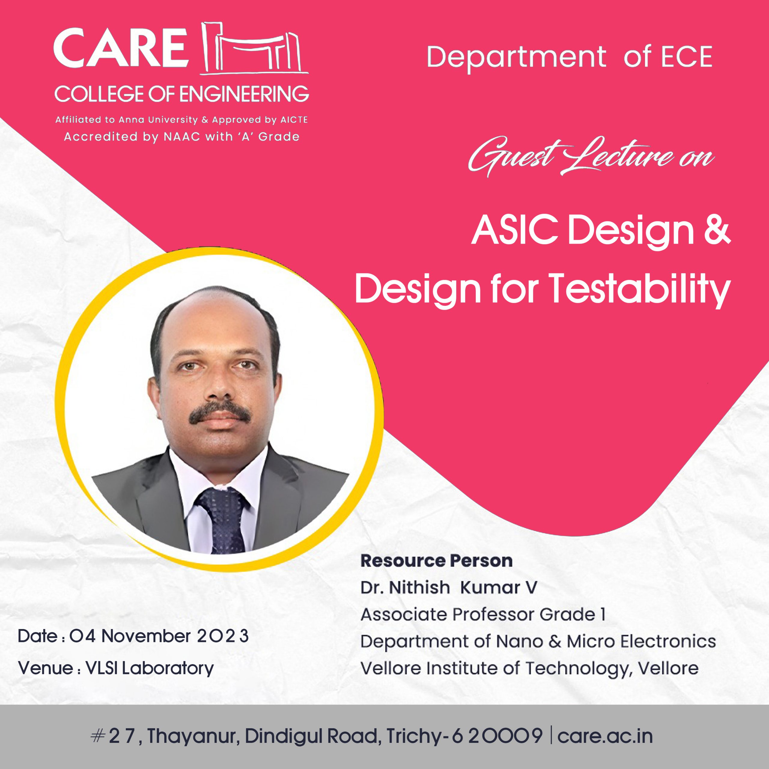 Guest Lecture “ASIC Design & Design for Testability”