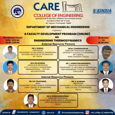 A Five days online Faculty Development Program On ENGINEERING ...