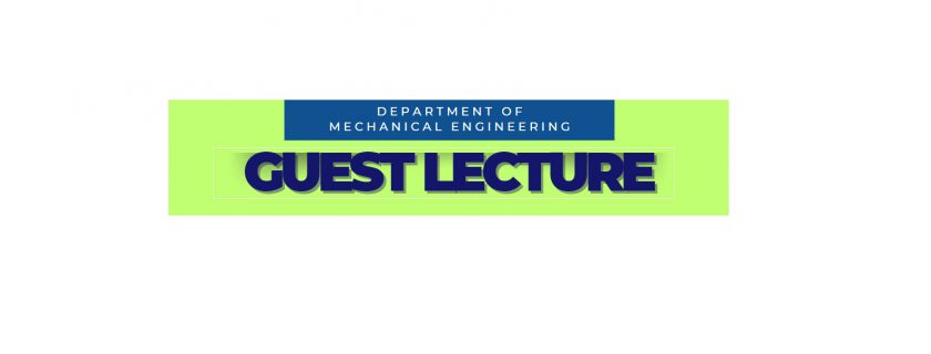 Guest Lecture – CE3391 Fluid Mechanics and Machinery