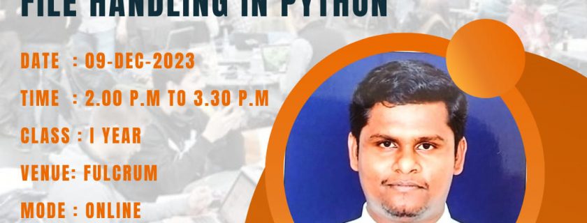 Guest Lecture On “File Handling ” in Python