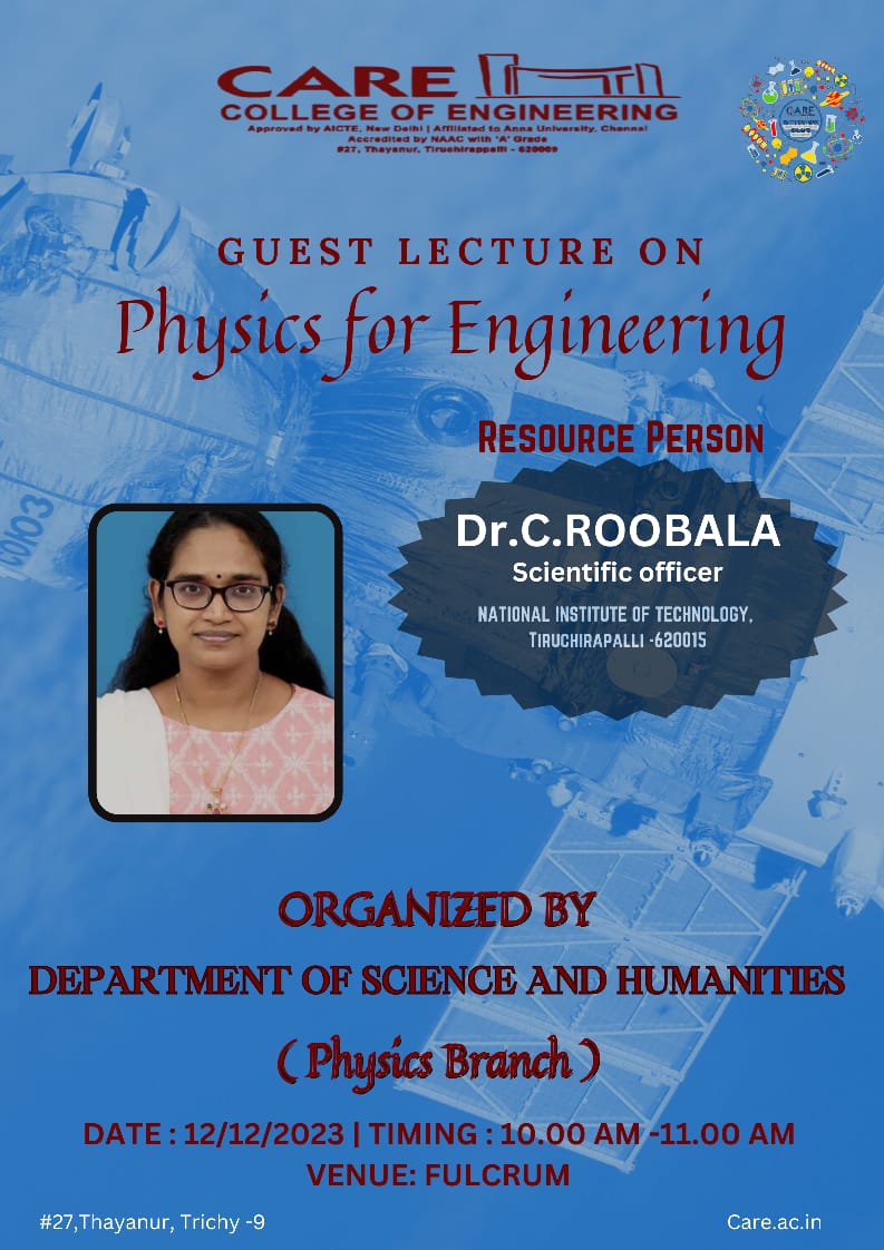 GUEST LECTURE ON PHYSICS
