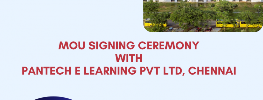 MoU with Pantech E-Learning Pvt Limited