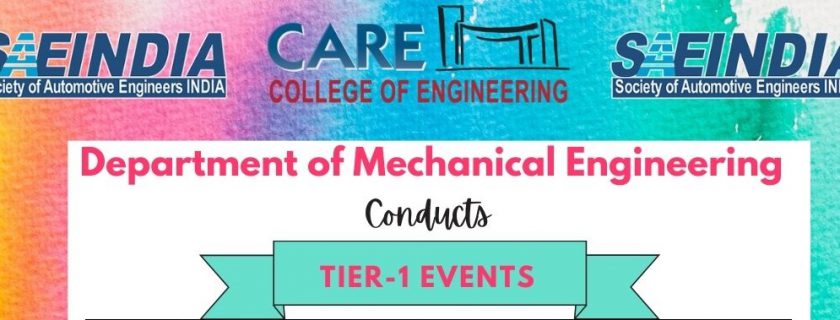 SAE India Tier I Event – Department of Mechanical Engineering