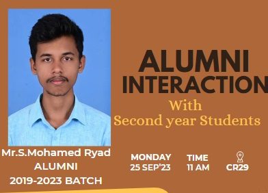 ALUMINI INTERACTION ON 25.09.2023