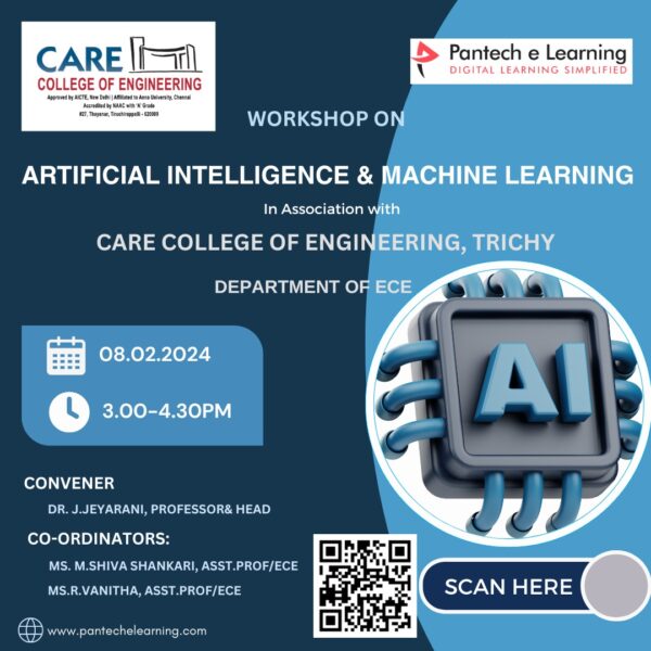 Workshop on Artificial Intelligence and Machine Learning - CARE College ...