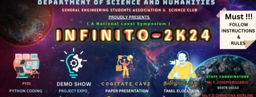 GESA and Science Club -National Level Symposium – INFINITO 2K24 -23.04.2024