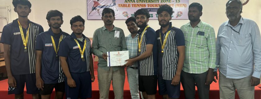 Anna University Table Tennis Zonal level tournament