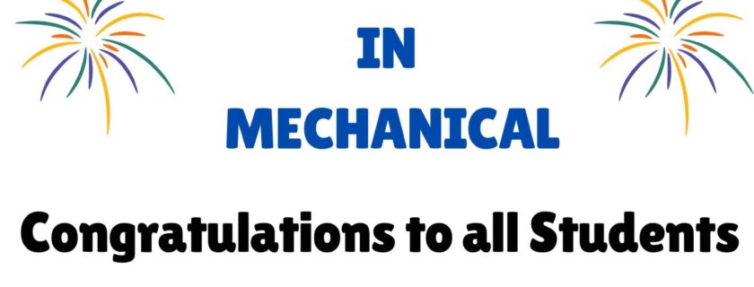 100% Placement in Mechanical Engineering 2021-2025 Batch students