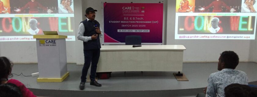 First Year Student Induction Programme - “Believe in Yourself” - S and H - 26.8.25