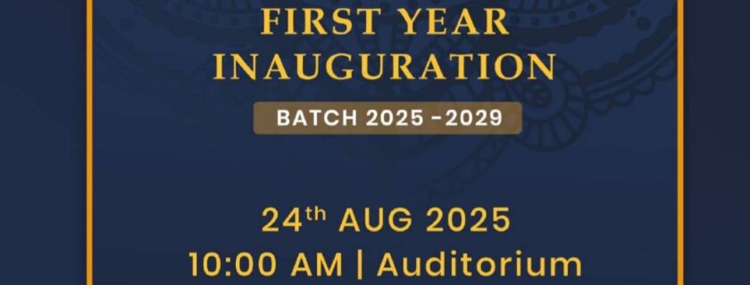 FIRST YEAR INAUGURATION - 24.8.2025