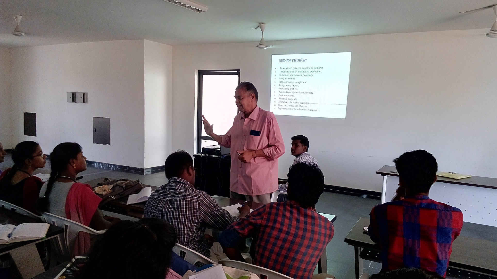 Operations Management – Mr. G. Venkatraman, Former AGM – BHEL Trichy