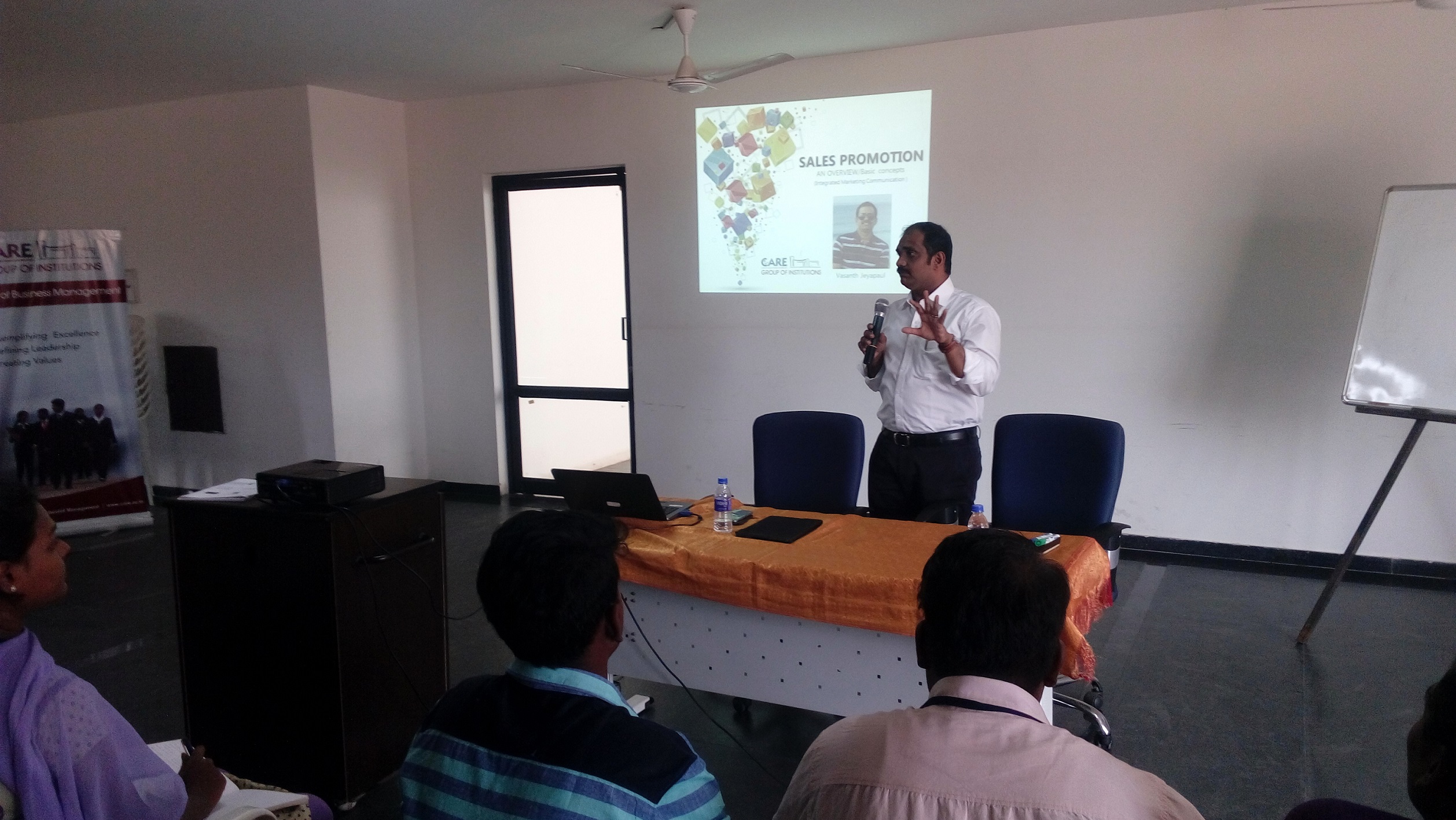 Workshop on Sales Promotion – Resource: Mr. Vasanth.J.E, Director, FSS India