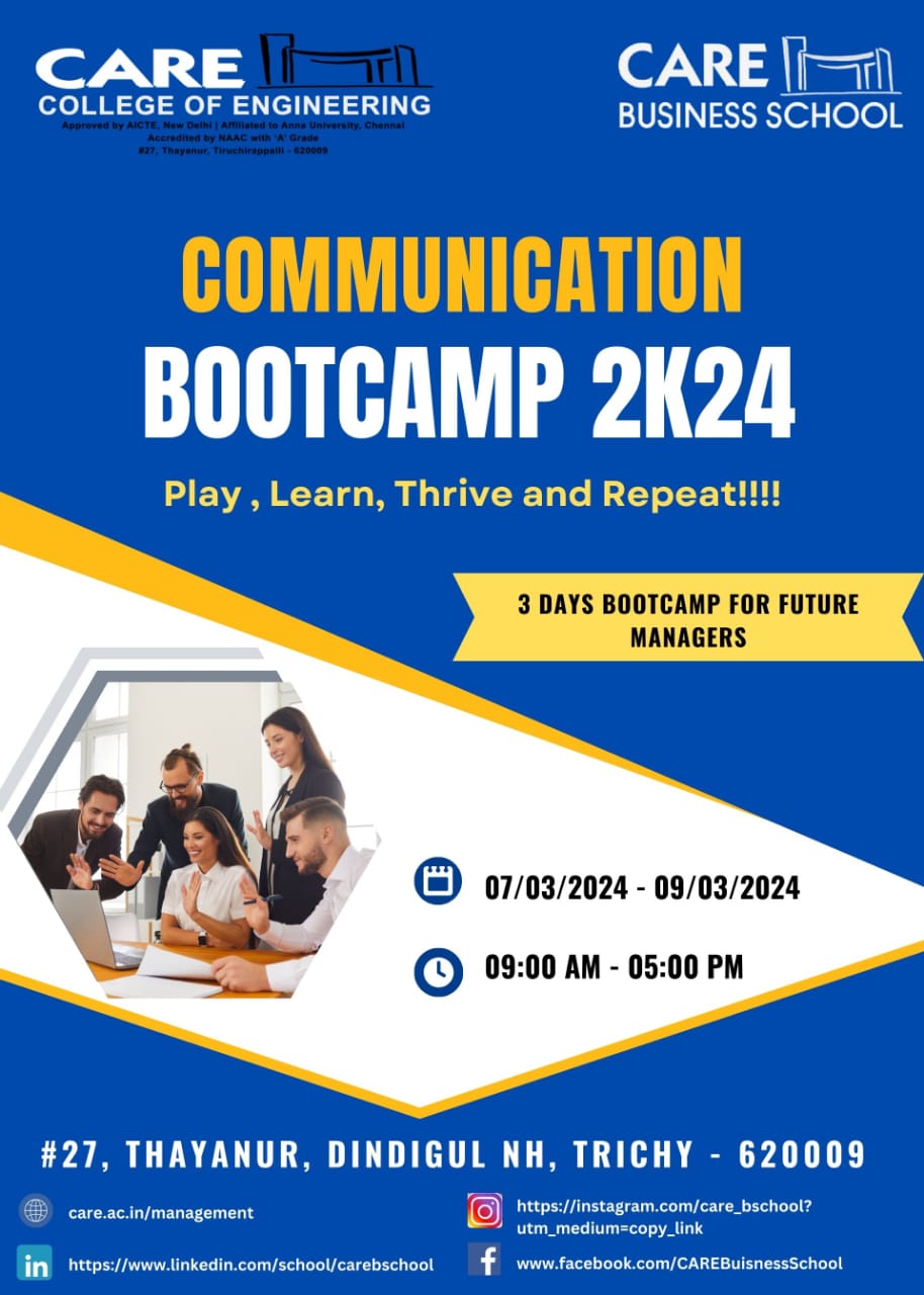 Communication Boot Camp 2024 CARE Business School   CBC2024Even 